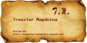Treszler Magdolna névjegykártya